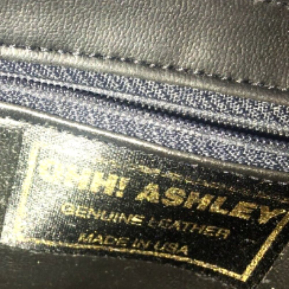 OHH ASHLEY! Leather Handbag Champaign Gold Clutch or Crossbody - Picture 4 of 6